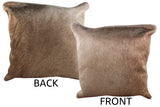Taupe Cowhide Pillow 20x20 #76837 by Hudson Hides