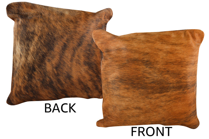 Medium Brindle Cowhide Pillow 20x20 #76910 by Hudson Hides