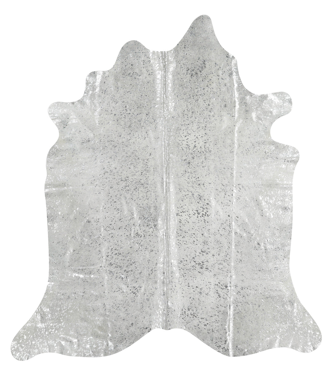 Metallic XX-Large Brazilian Cowhide Rug 7'11"H x 7'1"W #79864 by Hudso