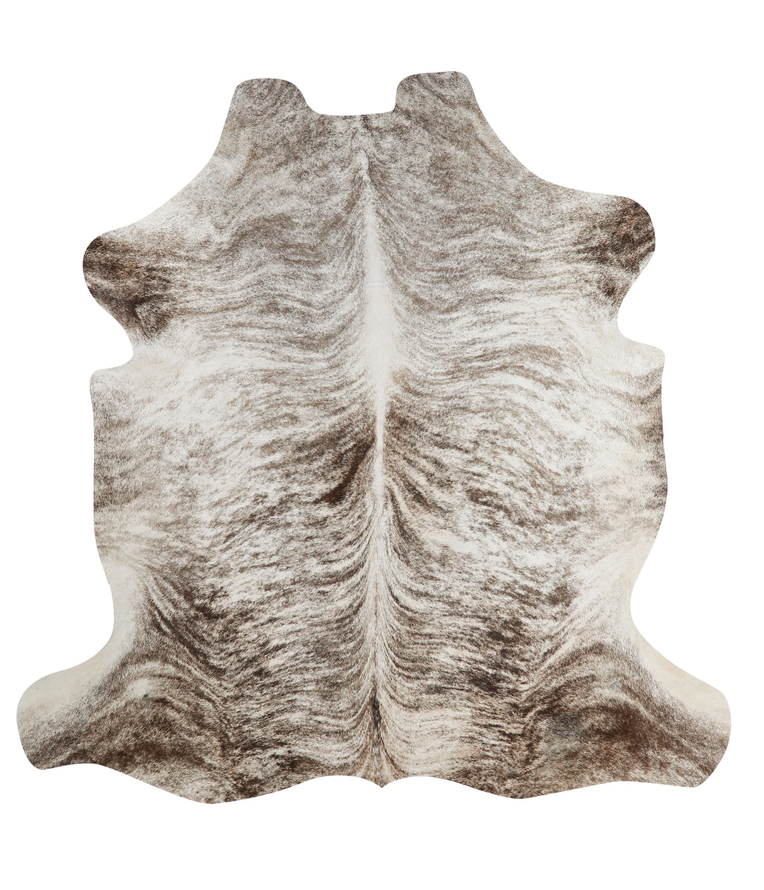 Grey Brindle X-Large European Cowhide Rug 6'10"H x 6'7"W #80768 by Hud