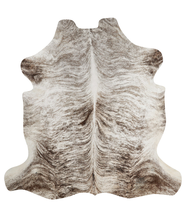Grey Brindle X-Large European Cowhide Rug 6'10"H x 6'7"W #80768 by Hudson Hides
