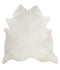 Solid White XX-Large Brazilian Cowhide Rug 7'11