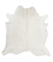 Solid White XX-Large Brazilian Cowhide Rug 7'6