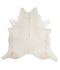 Solid White XX-Large Brazilian Cowhide Rug 7'5