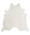 Solid White XX-Large Brazilian Cowhide Rug 7'4