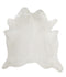 Solid White XX-Large Brazilian Cowhide Rug 7'6