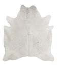 Solid White X-Large Brazilian Cowhide Rug 7'0"H x 6'5"W #82345 by Hudson Hides