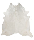 Solid White XX-Large Brazilian Cowhide Rug 8'2"H x 7'8"W #82355 by Hudson Hides