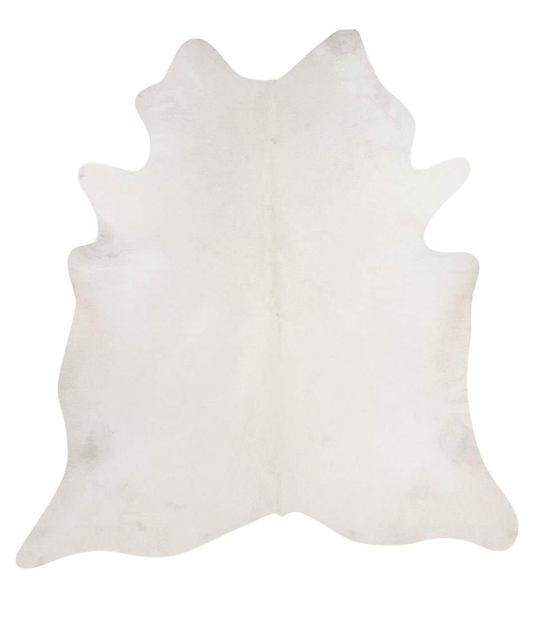 Solid White XX-Large Brazilian Cowhide Rug 8'2"H x 7'11"W #82356 by Hu