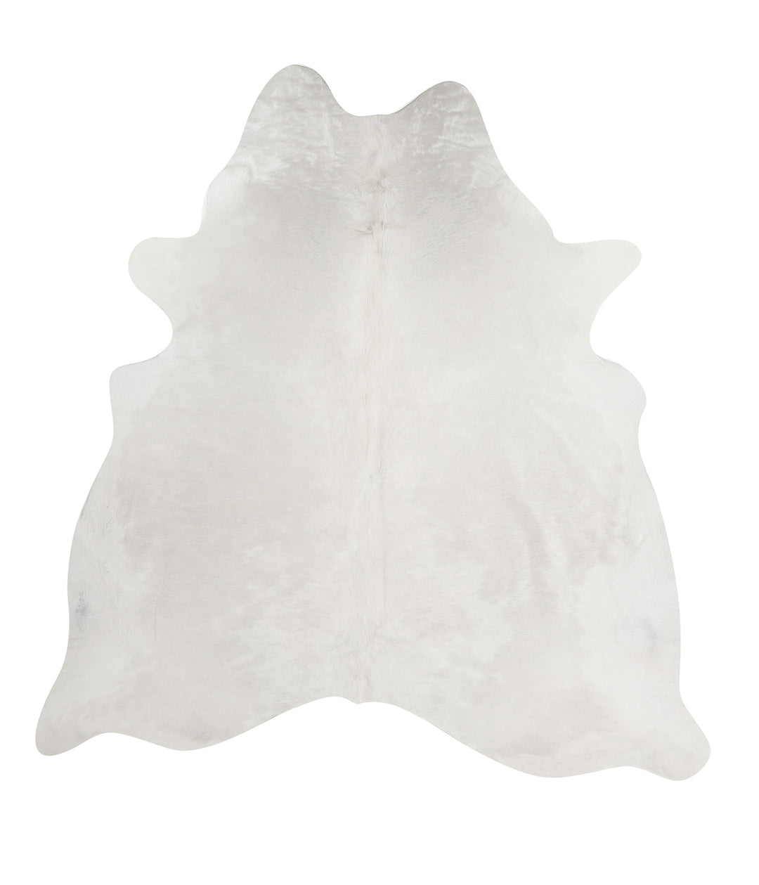Solid White XX-Large Brazilian Cowhide Rug 7'4"H x 6'11"W #82357 by Hu