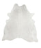 Solid White XX-Large Brazilian Cowhide Rug 7'4