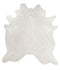 Solid White XX-Large Brazilian Cowhide Rug 8'0