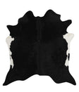 Solid Black X-Large Brazilian Cowhide Rug 6'8"H x 6'5"W #82770 by Hudson Hides