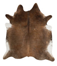 Taupe X-Large Brazilian Cowhide Rug 7'7"H x 6'7"W #82865 by Hudson Hides