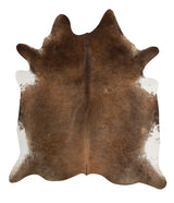 Taupe X-Large Brazilian Cowhide Rug 7'7"H x 6'7"W #82865 by Hudson Hides