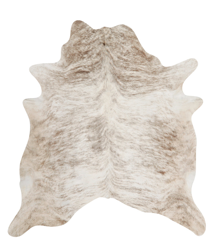 Grey Brindle Large Brazilian Cowhide Rug 6'7"H x 6'0"W #83074 by Hudson Hides