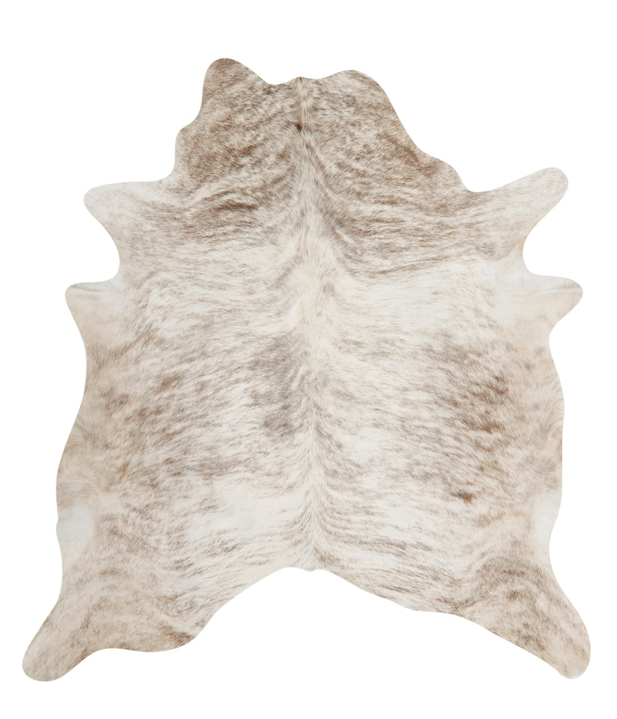 Grey Brindle Large Brazilian Cowhide Rug 6'7"H x 6'0"W #83074 by Hudson Hides