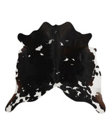Black and White X-Large Brazilian Cowhide Rug 6'0"H x 6'10"W #83135 by Hudson Hides
