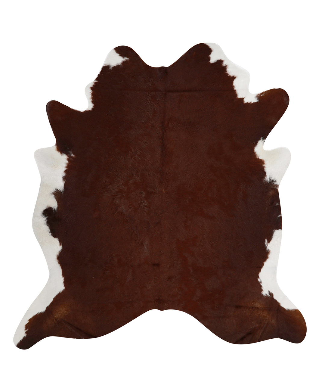 Solid Brown X-Large Brazilian Cowhide Rug 7'0"H x 6'8"W #83277 by Huds
