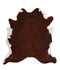 Solid Brown X-Large Brazilian Cowhide Rug 7'0