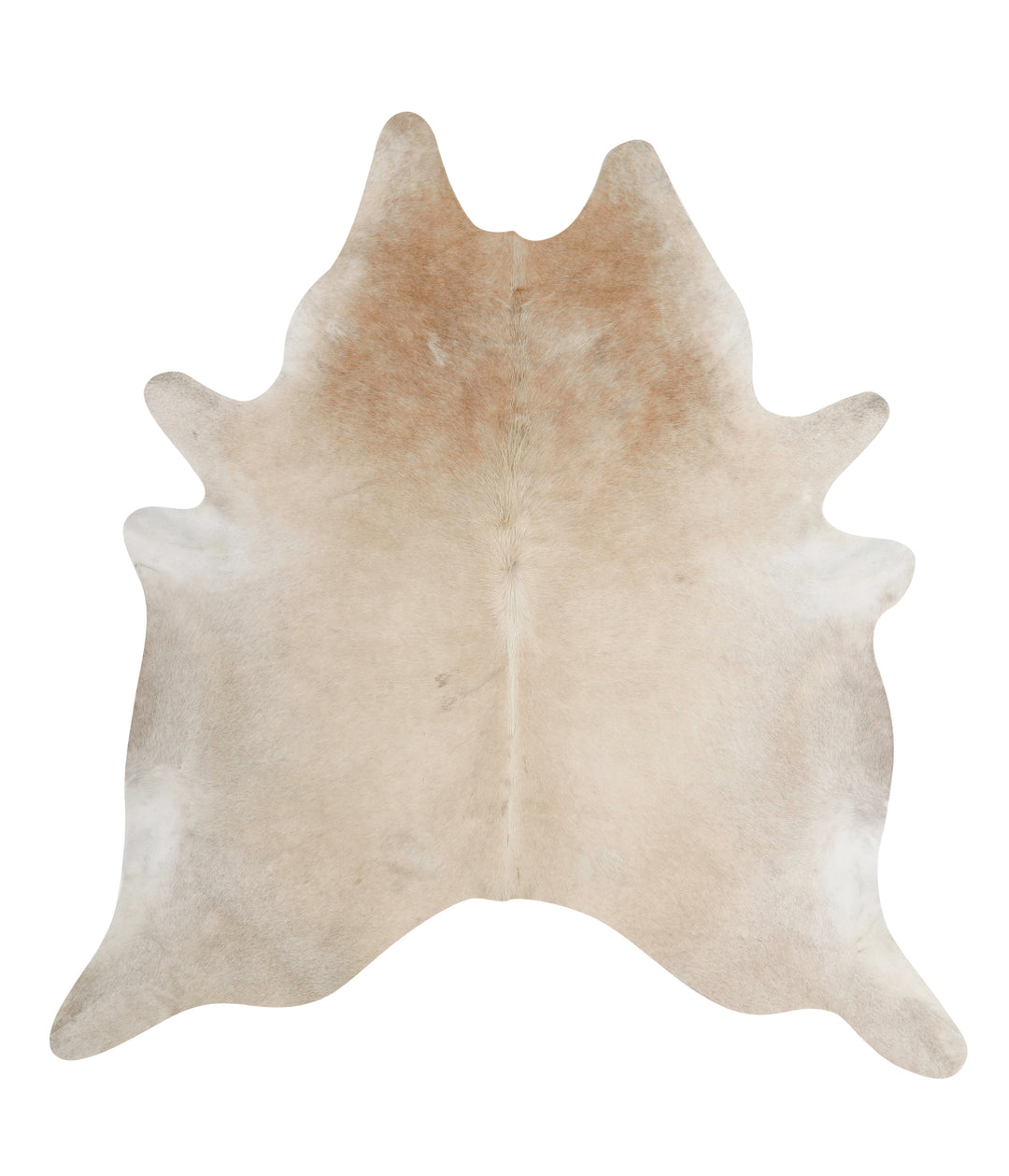 Grey with Beige X-Large Brazilian Cowhide Rug 7'1"H x 6'10"W #83770 by
