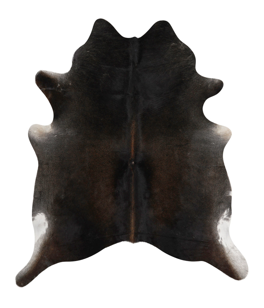 Dark Grey X-Large Brazilian Cowhide Rug 7'2"H x 6'1"W #83822 by Hudson Hides