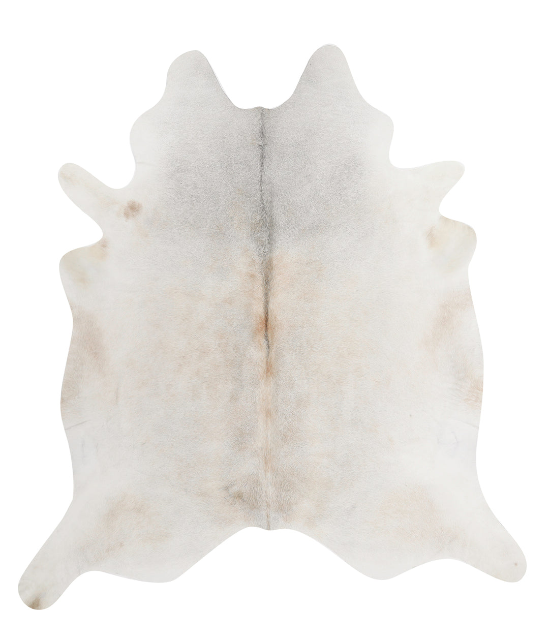 Grey with Beige XX-Large Brazilian Cowhide Rug 7'9"H x 7'0"W #84173 by