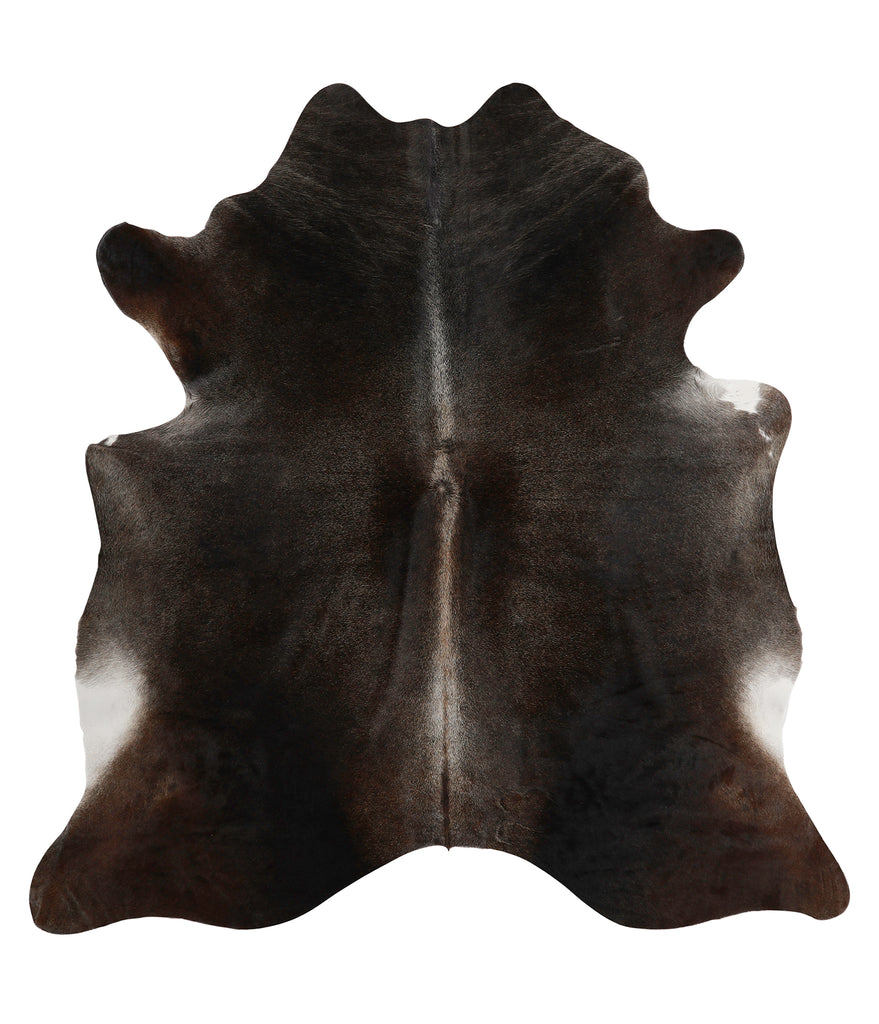 Dark Grey X-Large Brazilian Cowhide Rug 6'6"H x 6'3"W #84233 by Hudson Hides