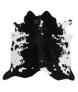 Black and White X-Large Brazilian Cowhide Rug 6'8"H x 7'0"W #84287 by Hudson Hides