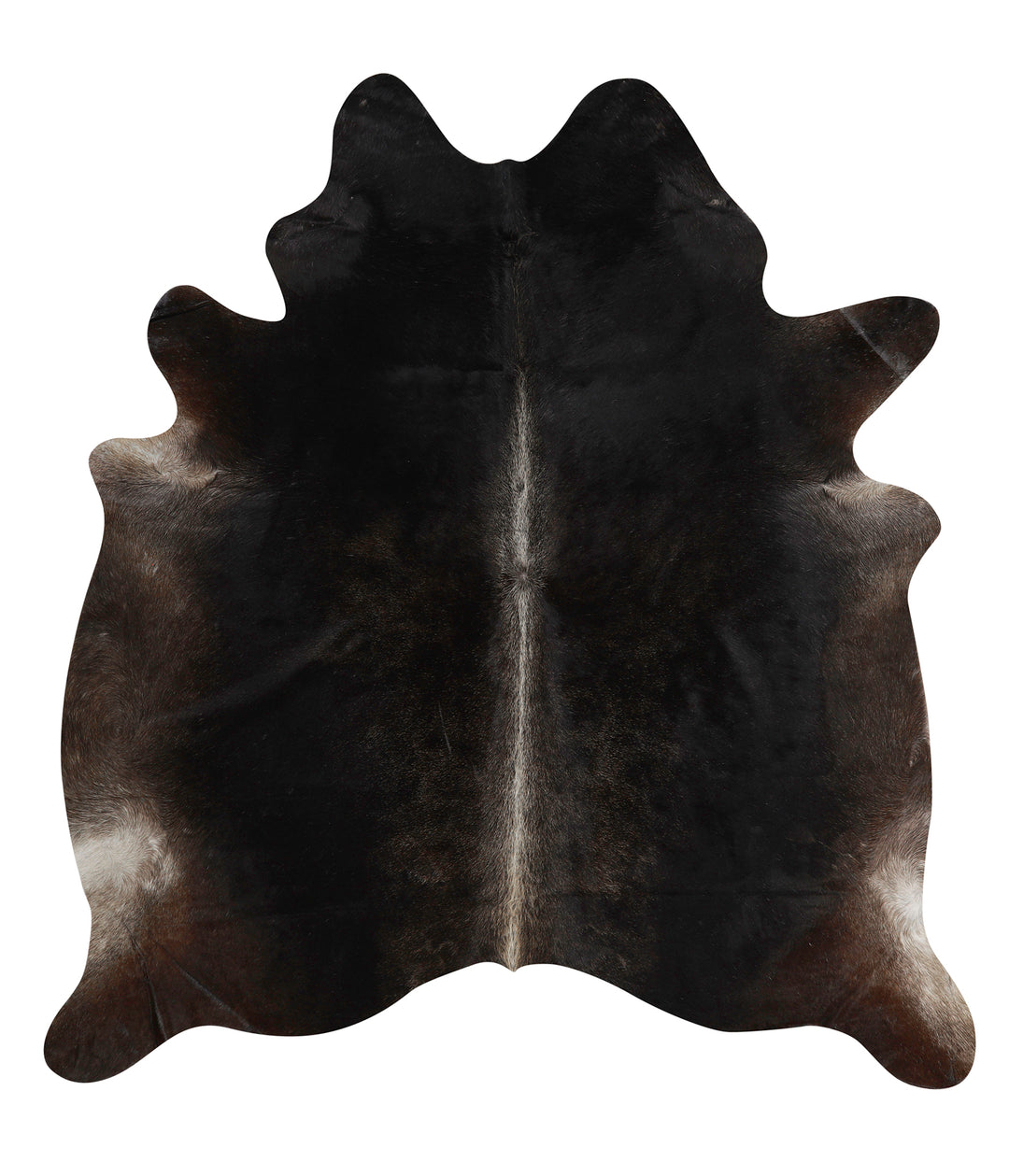 Dark Grey XX-Large Brazilian Cowhide Rug 7'6"H x 6'11"W #84331 by Huds