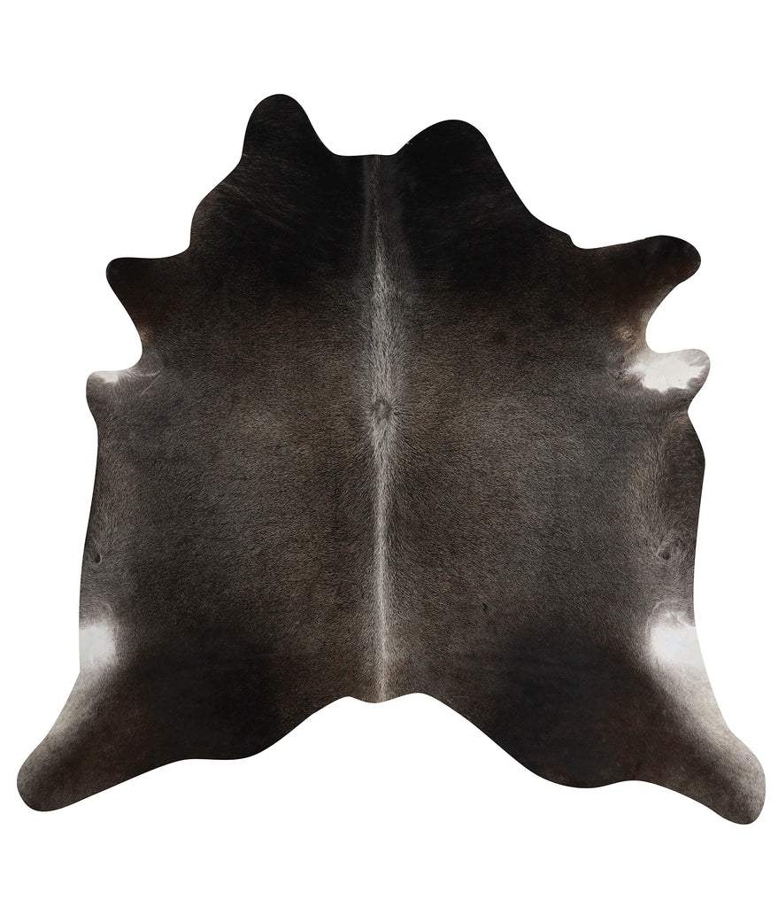Dark Grey X-Large Brazilian Cowhide Rug 6'11"H x 7'1"W #84443 by Hudson Hides