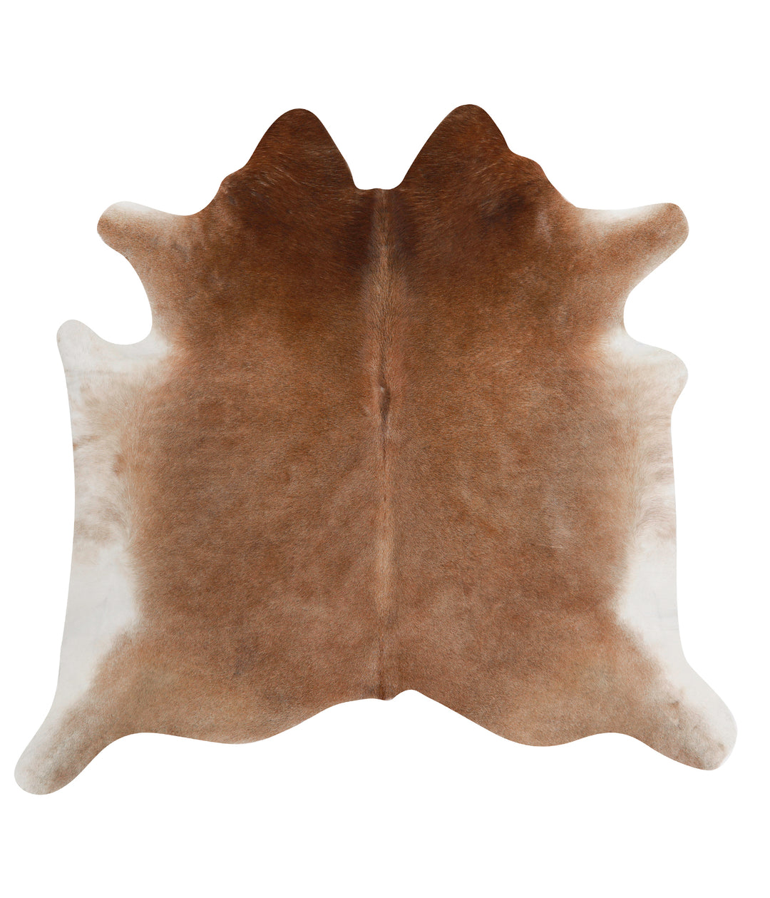 Grey with Beige Large Brazilian Cowhide Rug 6'4"H x 5'0"W #84604 by Hu