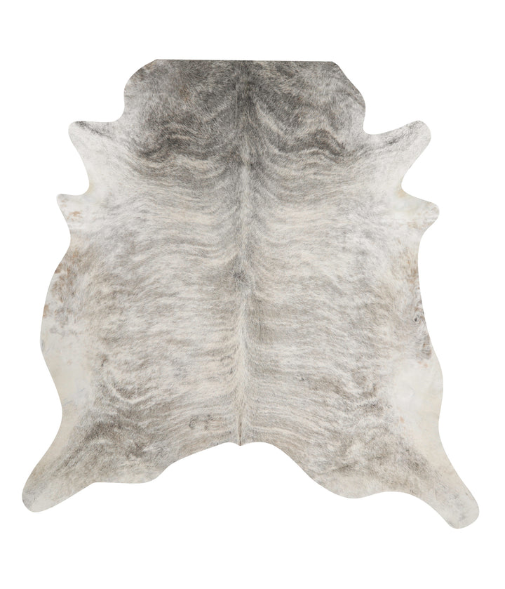 Grey Brindle XX-Large Brazilian Cowhide Rug 8'4"H x 7'10"W #84612 by Hudson Hides