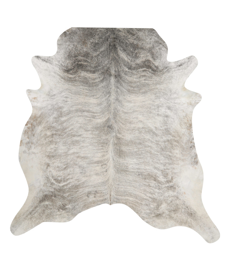 Grey Brindle XX-Large Brazilian Cowhide Rug 8'4"H x 7'10"W #84612 by Hudson Hides