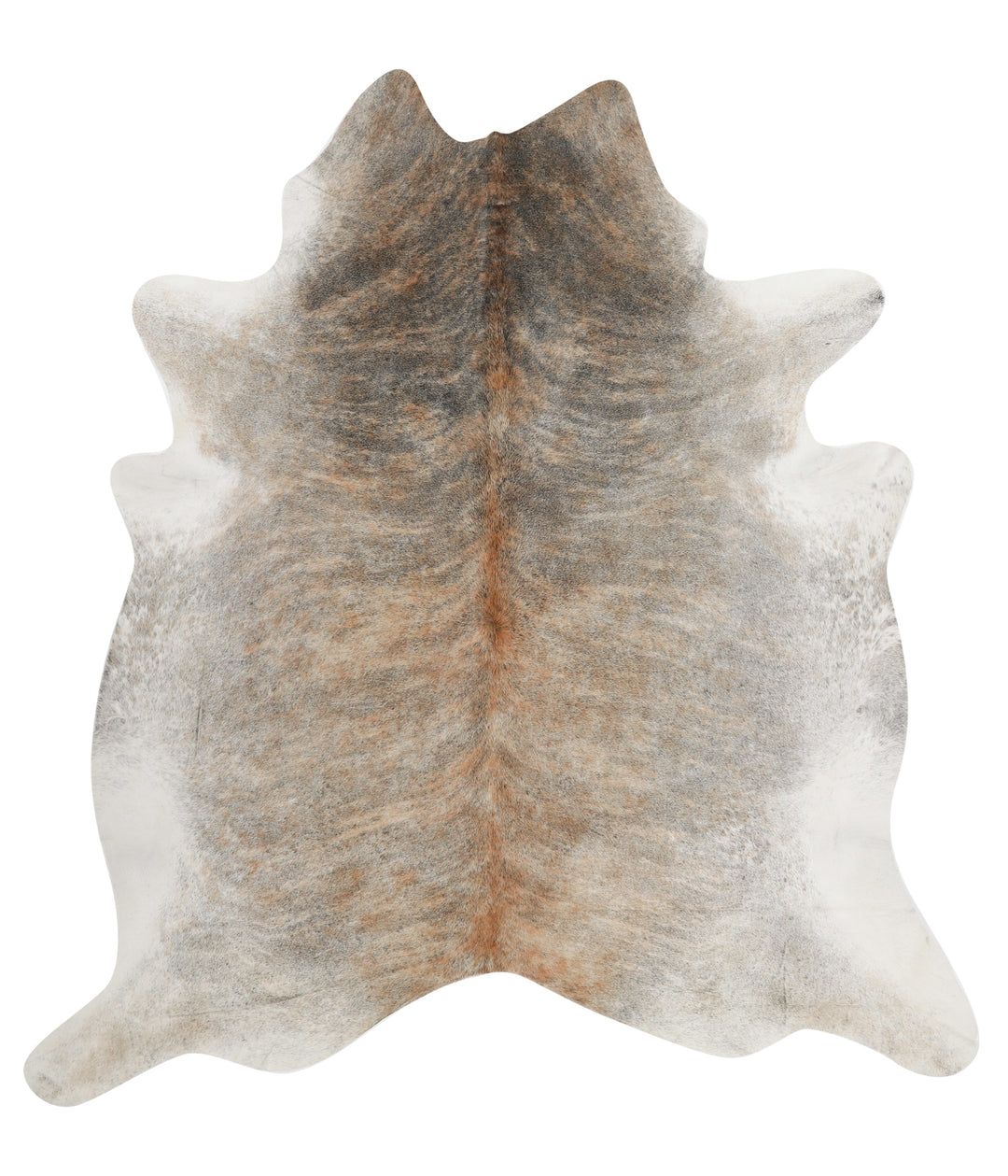 Light Brindle XX-Large Brazilian Cowhide Rug 8'0"H x 7'4"W #85354 by H