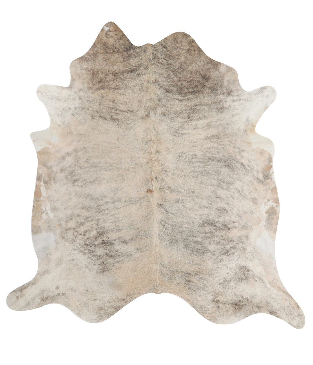 Light Brindle XX-Large Brazilian Cowhide Rug 7'8"H x 7'7"W #85361 by H