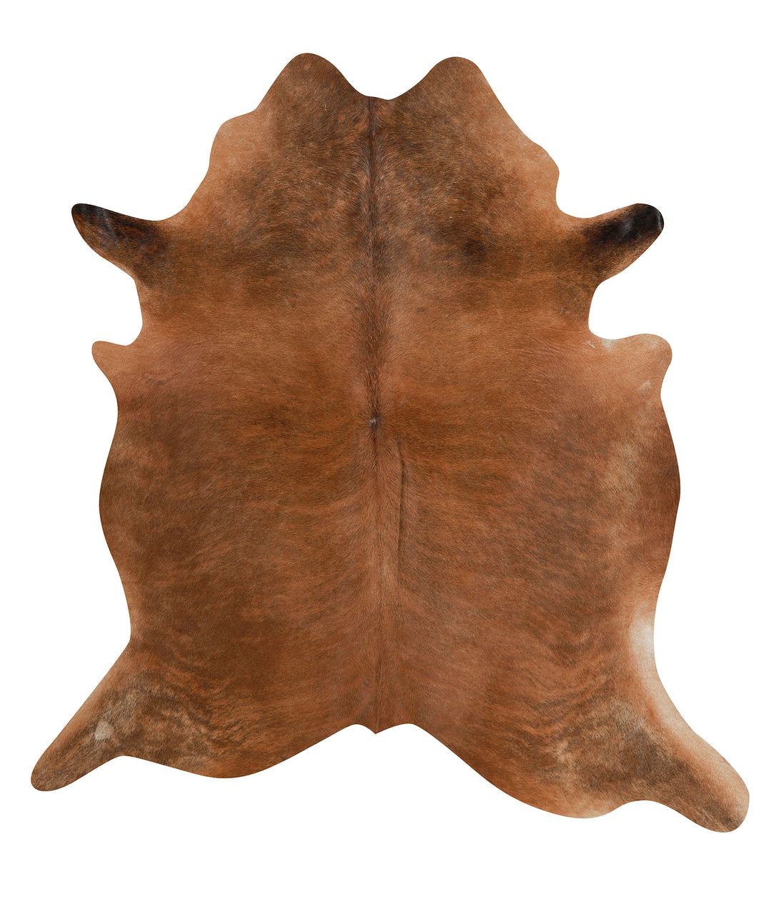 Medium Brindle X-Large Brazilian Cowhide Rug 6'11"H x 6'5"W #85552 by 