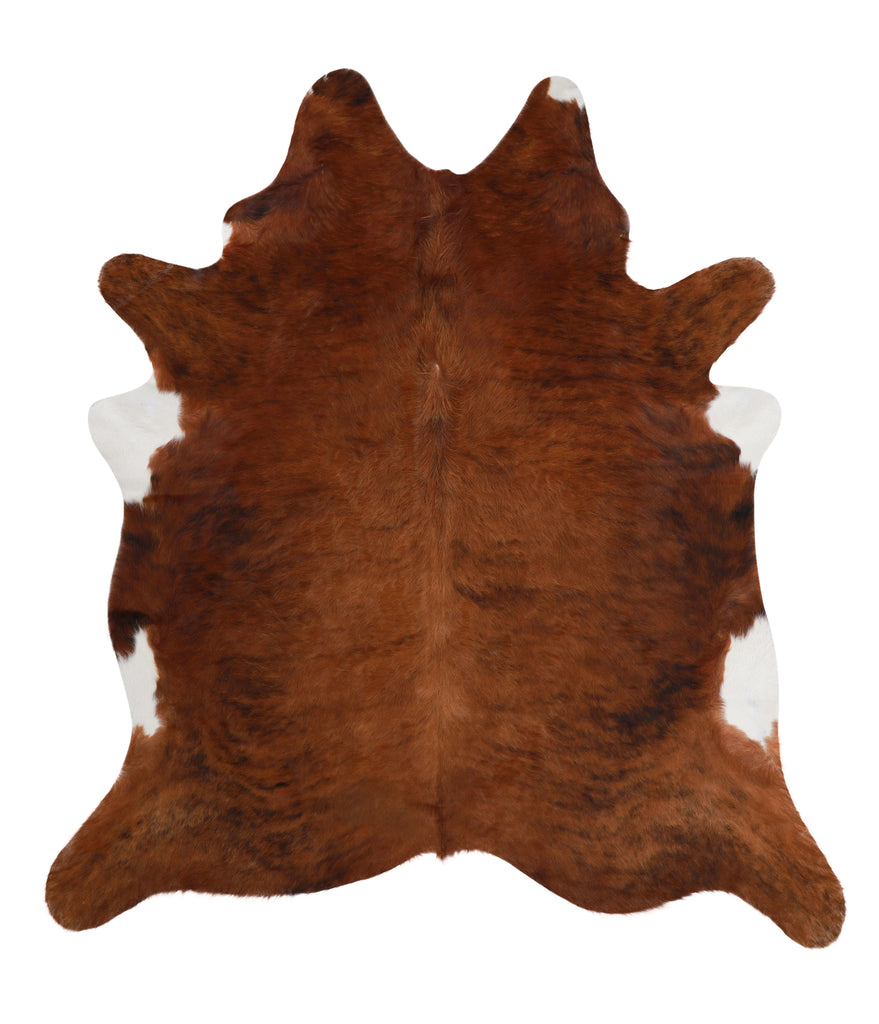 Medium Brindle X-Large Brazilian Cowhide Rug 7'5"H x 6'8"W #86135 by Hudson Hides