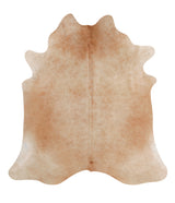 Light Caramel X-Large Brazilian Cowhide Rug 7'1"H x 6'7"W #86137 by Hudson Hides