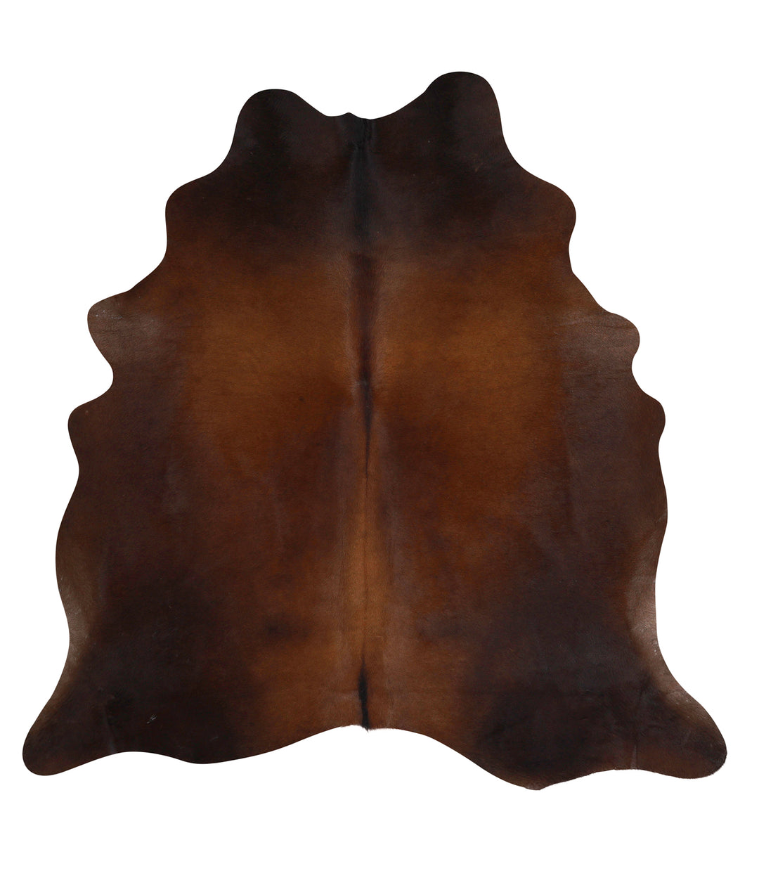 Chocolate Large Brazilian Cowhide Rug 6'4"H x 6'2"W #86164 by Hudson H