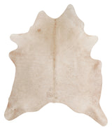 Beige X-Large Brazilian Cowhide Rug 7'8"H x 6'6"W #86291 by Hudson Hides