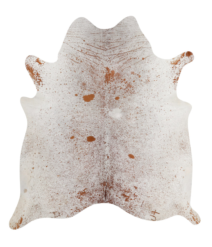 Salt and Pepper Brown XX-Large Brazilian Cowhide Rug 7'6"H x 6'8"W #86355 by Hudson Hides