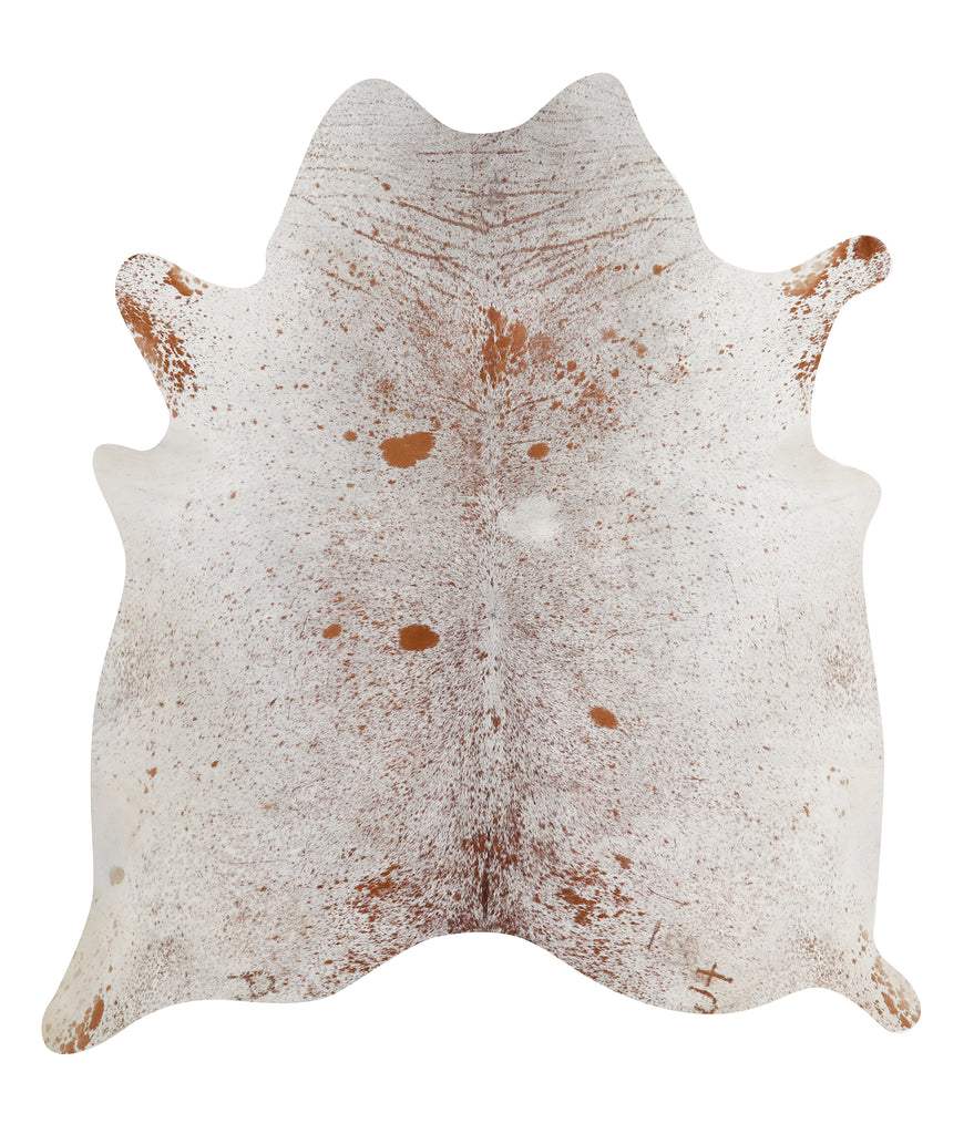 Salt and Pepper Brown XX-Large Brazilian Cowhide Rug 7'6"H x 6'8"W #86355 by Hudson Hides
