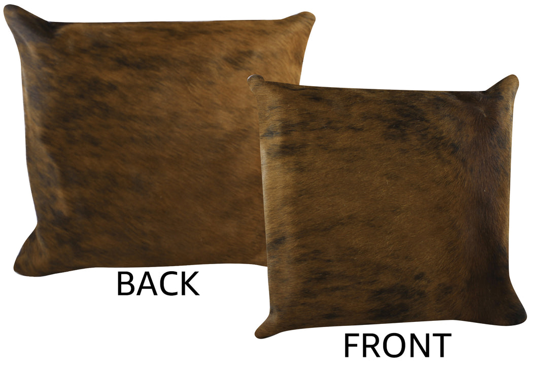 Medium Brindle Cowhide Pillow 16x16 #87043 by Hudson Hides