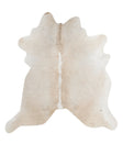 Beige and White X-Large Brazilian Cowhide Rug 7'1"H x 6'8"W #88048 by Hudson Hides