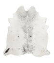 Salt and Pepper Black X-Large Brazilian Cowhide Rug 7'0"H x 6'4"W #88476 by Hudson Hides