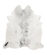 Salt and Pepper Black X-Large Brazilian Cowhide Rug 7'0"H x 6'4"W #88476 by Hudson Hides