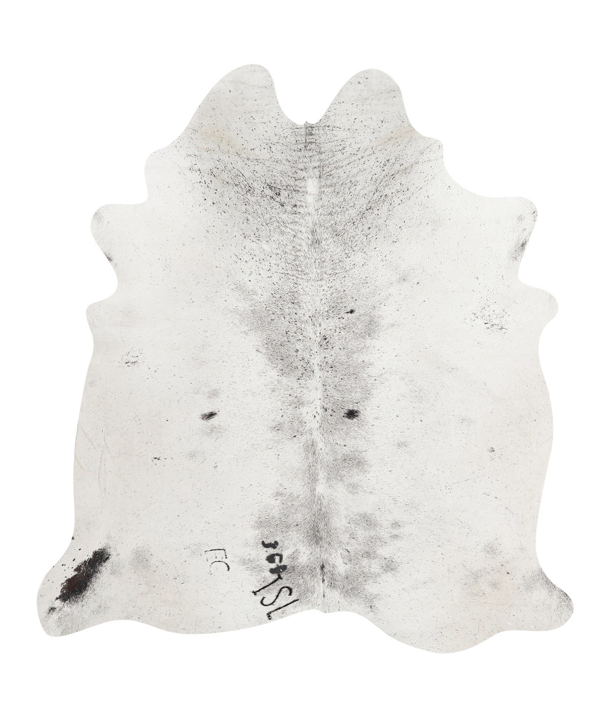 Salt and Pepper Black Cowhide Rug #88476