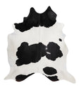 Black and White XX-Large Brazilian Cowhide Rug 7'7"H x 7'1"W #89266 by Hudson Hides