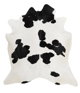 Black and White XX-Large Brazilian Cowhide Rug 7'9"H x 7'0"W #89622 by Hudson Hides